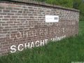 Schriftzug an der Mauer von Lohberg Schacht 4 in 2013.