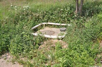 Schachtdeckel von Lucas Schacht Stolberg 2 in 2011.