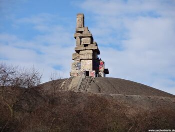 Halde Rheinelbe in 2015 von Süden gesehen
