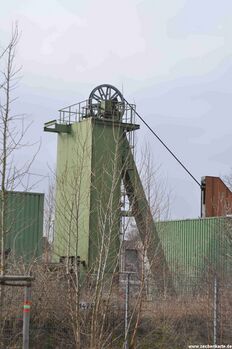 Notfördergerüst von Hansa Schacht 2 in 2009