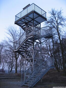 Aussichtsplattform auf der Knappenhalde in 2011